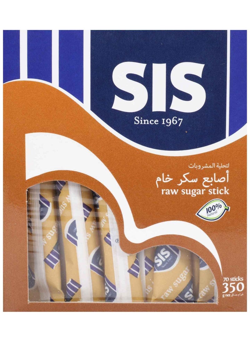 سيس أعواد سكر خام 70 غرام، أعواد 350 غرام - Image 1